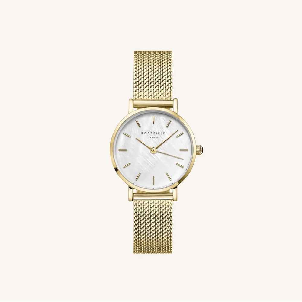 Rosefield Edit Mesh Gold Watch